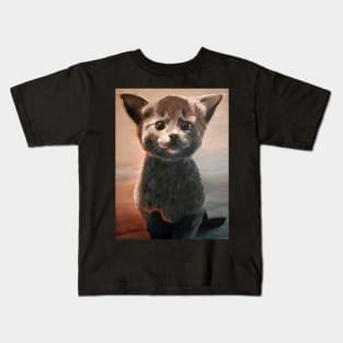 Tiny Kitten Named Luna Kids T-Shirt